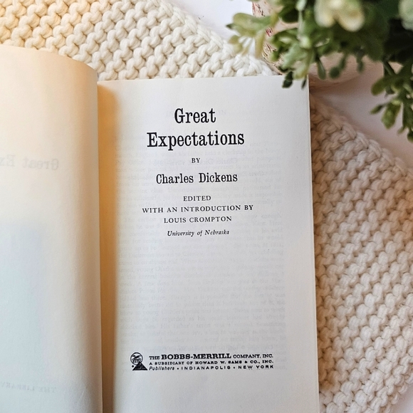 Great Expectations (Paperback) By Charles Dickens 1964 The Bobbs-Merrill Company - Picture 6 of 12